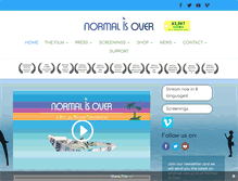 Tablet Screenshot of normalisoverthemovie.com